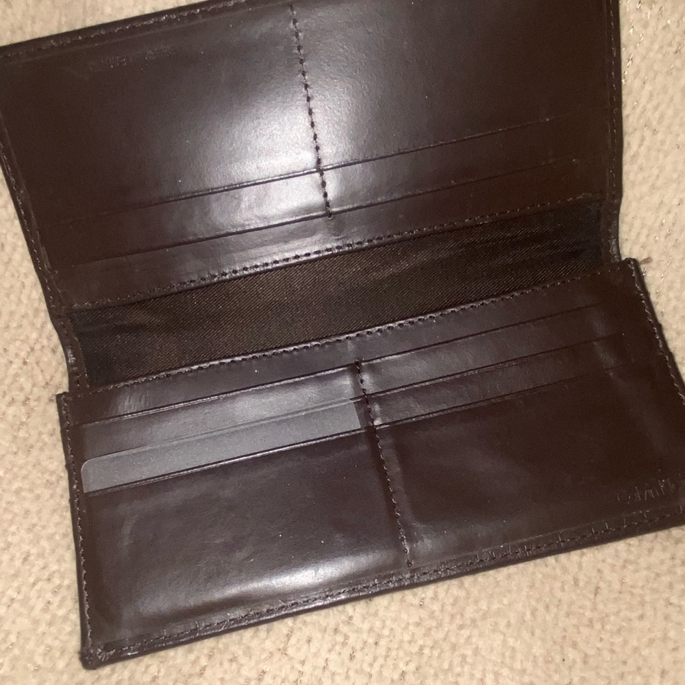 EUC- Beautiful Brown Calvin Klein Wallet - Picture 2 of 5